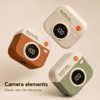 Retro Camera TWS Bluetooth Earbuds Retro camera-inspired TWS Bluetooth earbuds with LED display in three colors.
